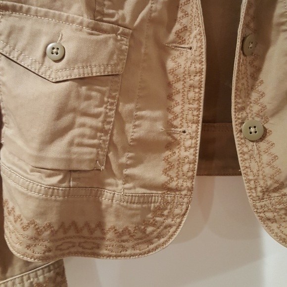 Lucky Brand Cotton button up Embroidered Jacket Women’s Size S - Picture 6 of 8